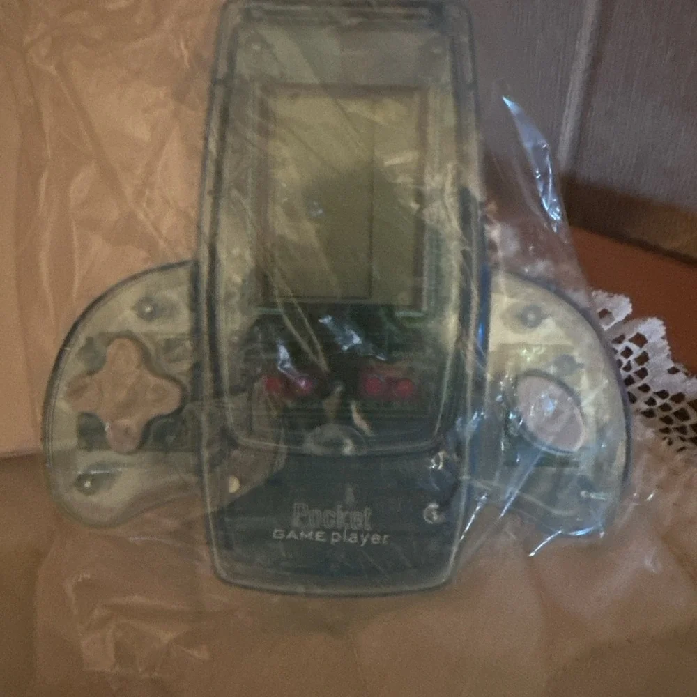 Pocket Game Player Vintage Hand Held Game Translucent Blue - Unbranded NEW